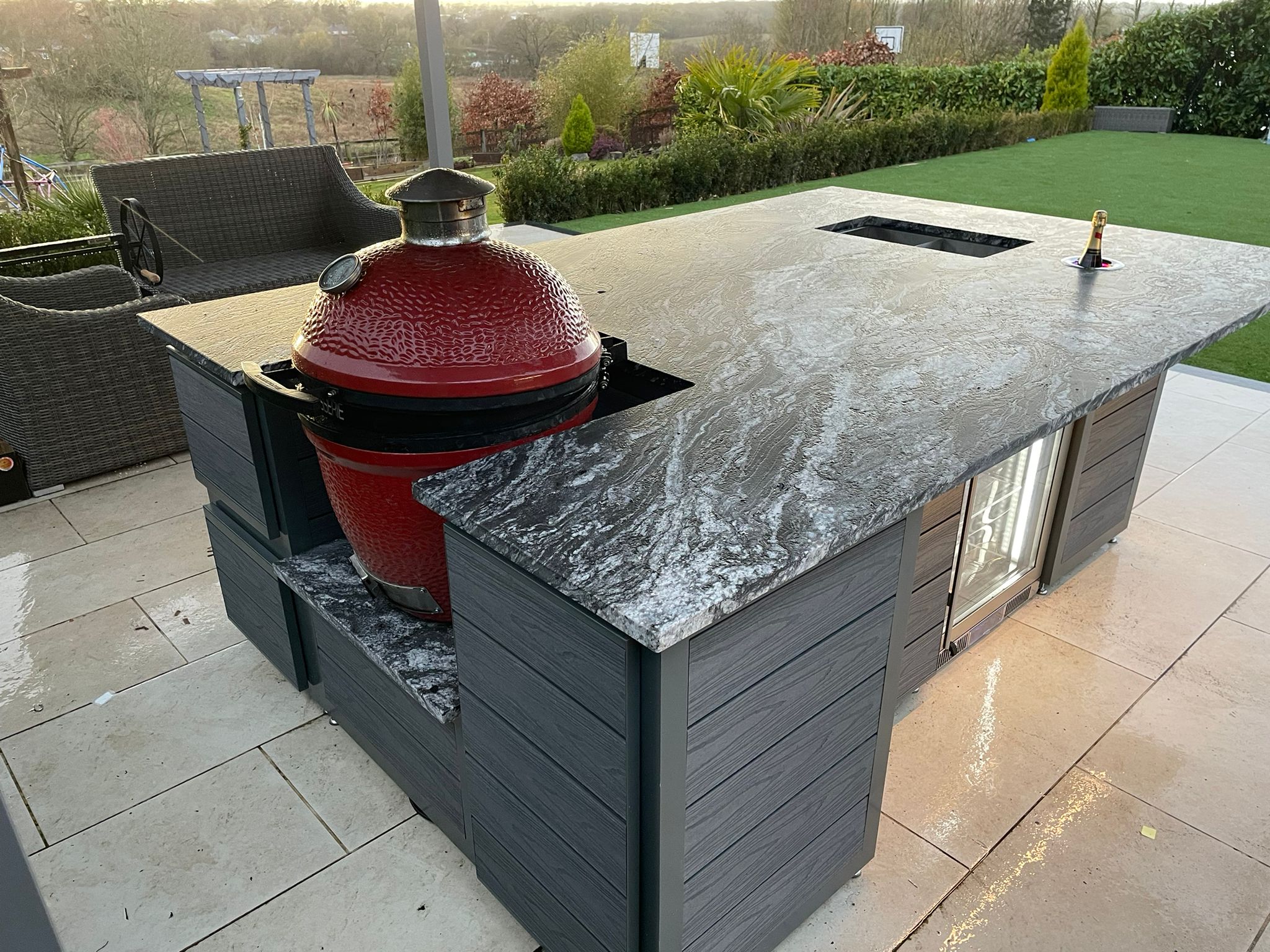 Kitchen of the Month- Hertfordshire Island Kitchen - The Outdoor Kitchen Company Ltd