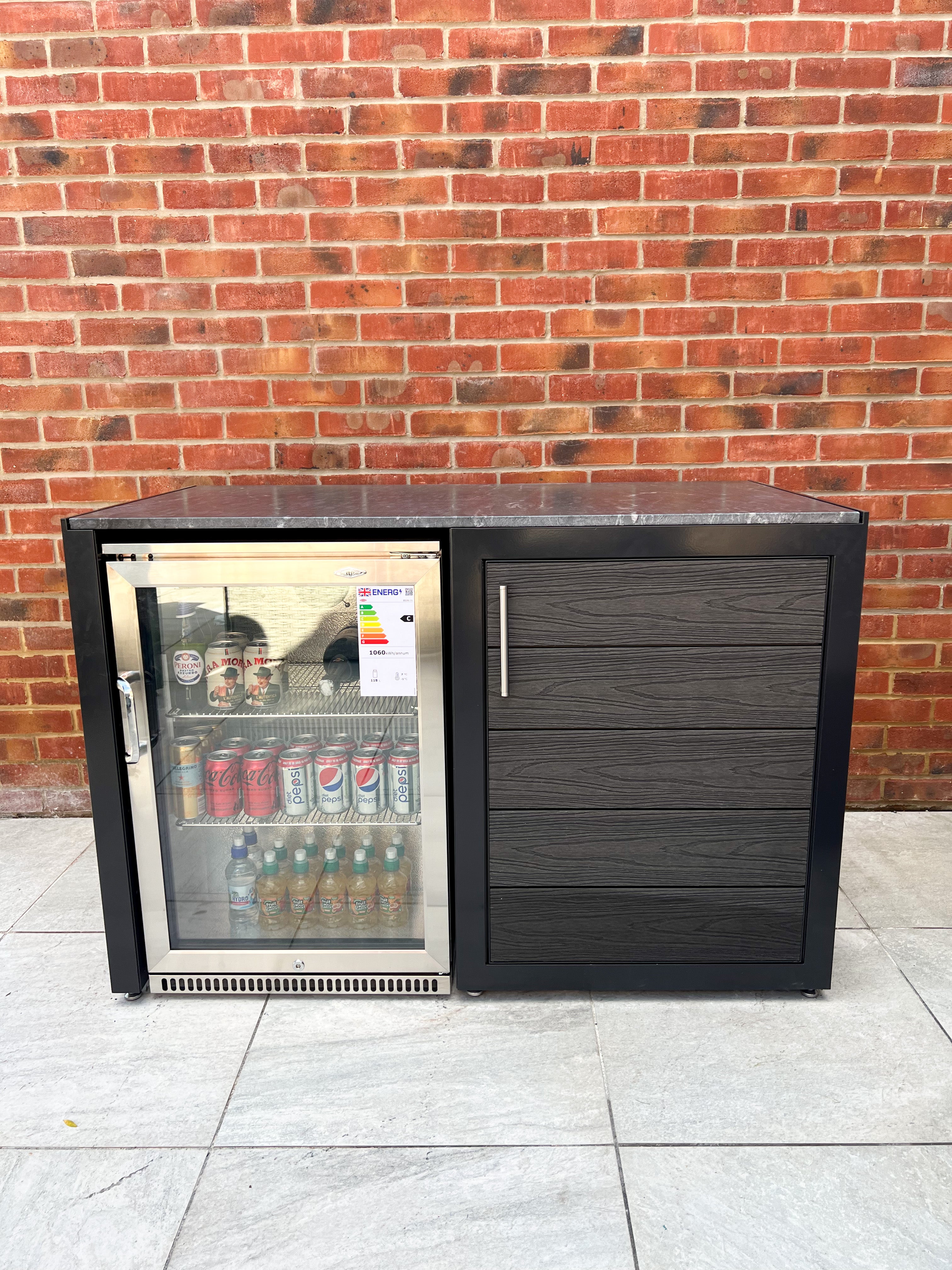 Fridge & Shelving Unit