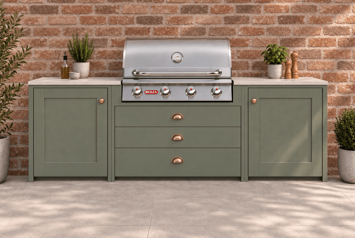 The Ashridge - 2m with BBQ - The Outdoor Kitchen Company Ltd
