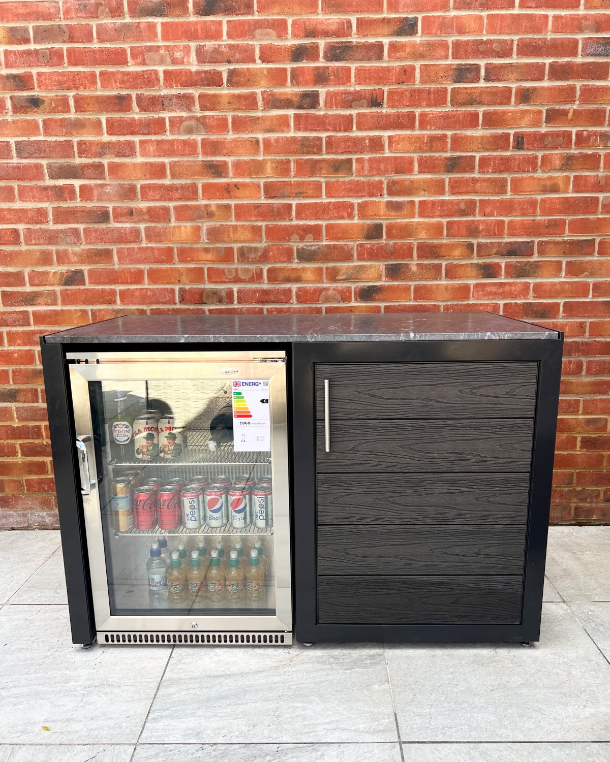 Fridge & Shelving Unit - The Outdoor Kitchen Company Ltd