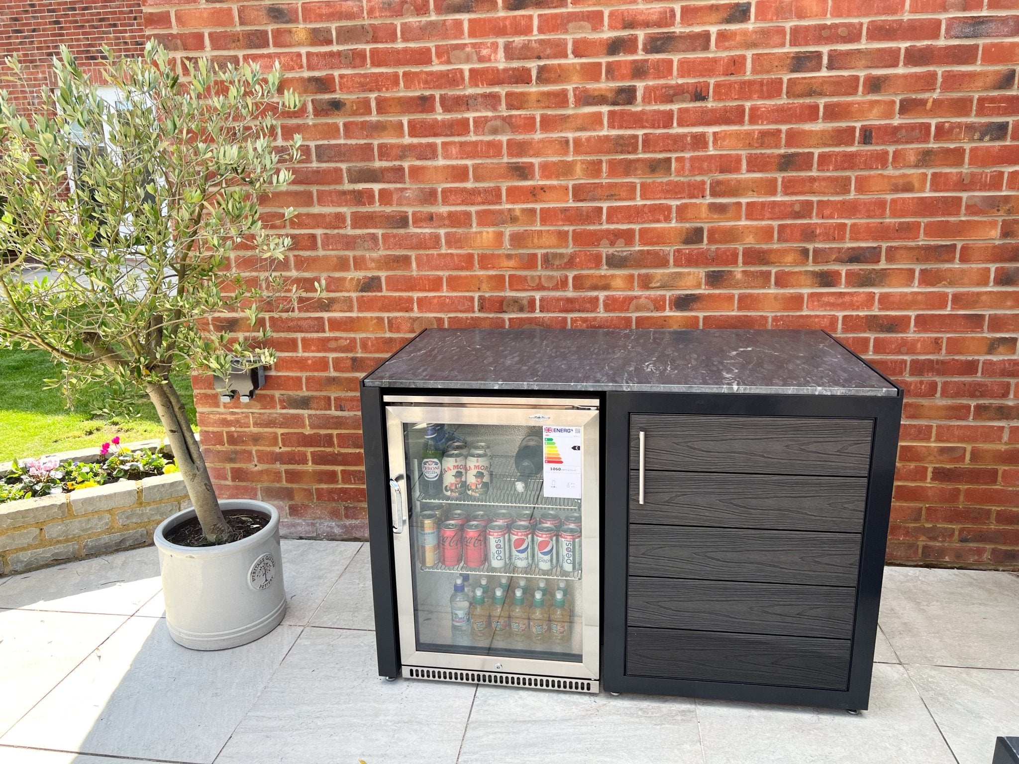 Fridge & Shelving Unit - The Outdoor Kitchen Company Ltd