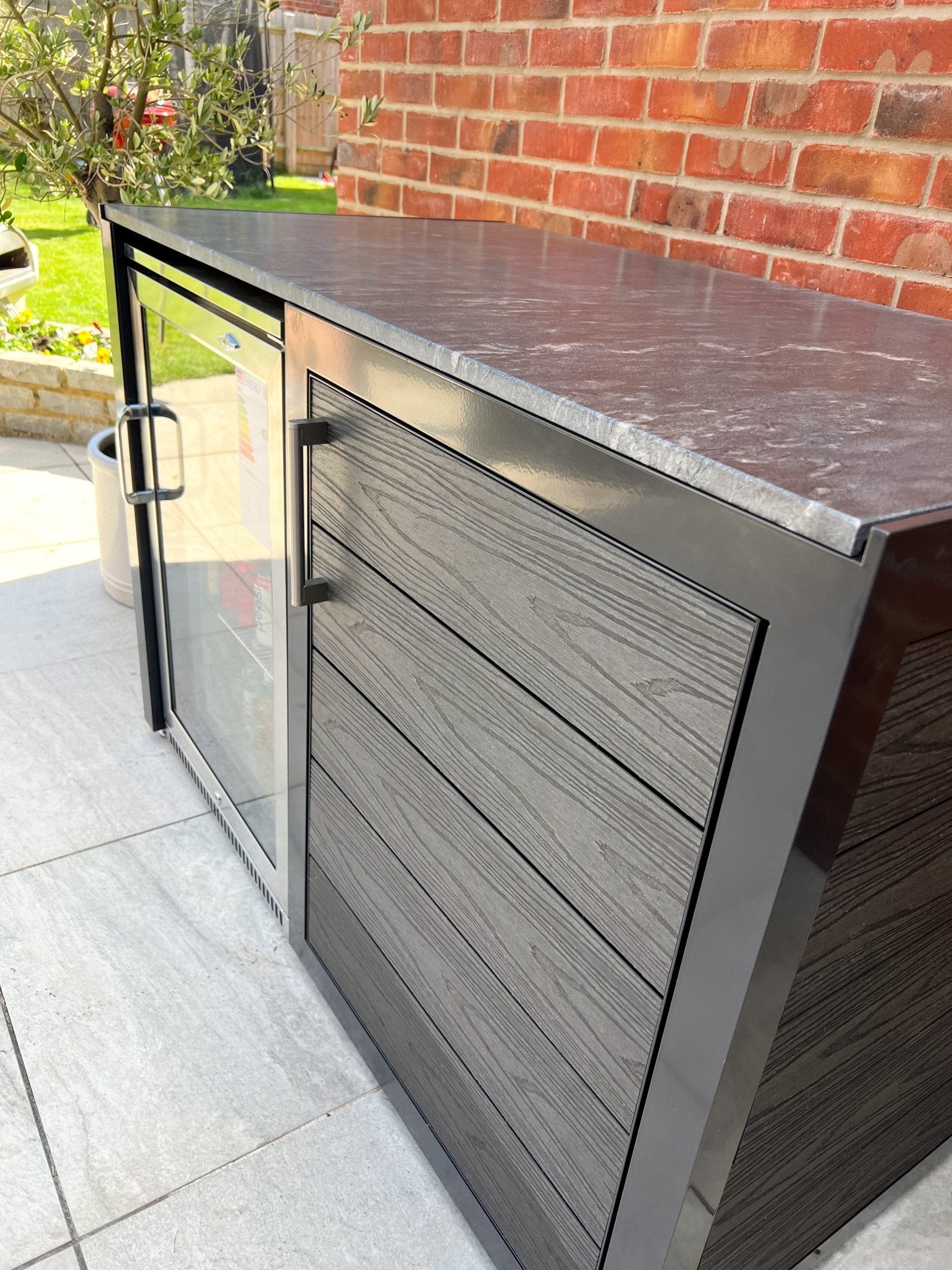 Fridge & Shelving Unit - The Outdoor Kitchen Company Ltd