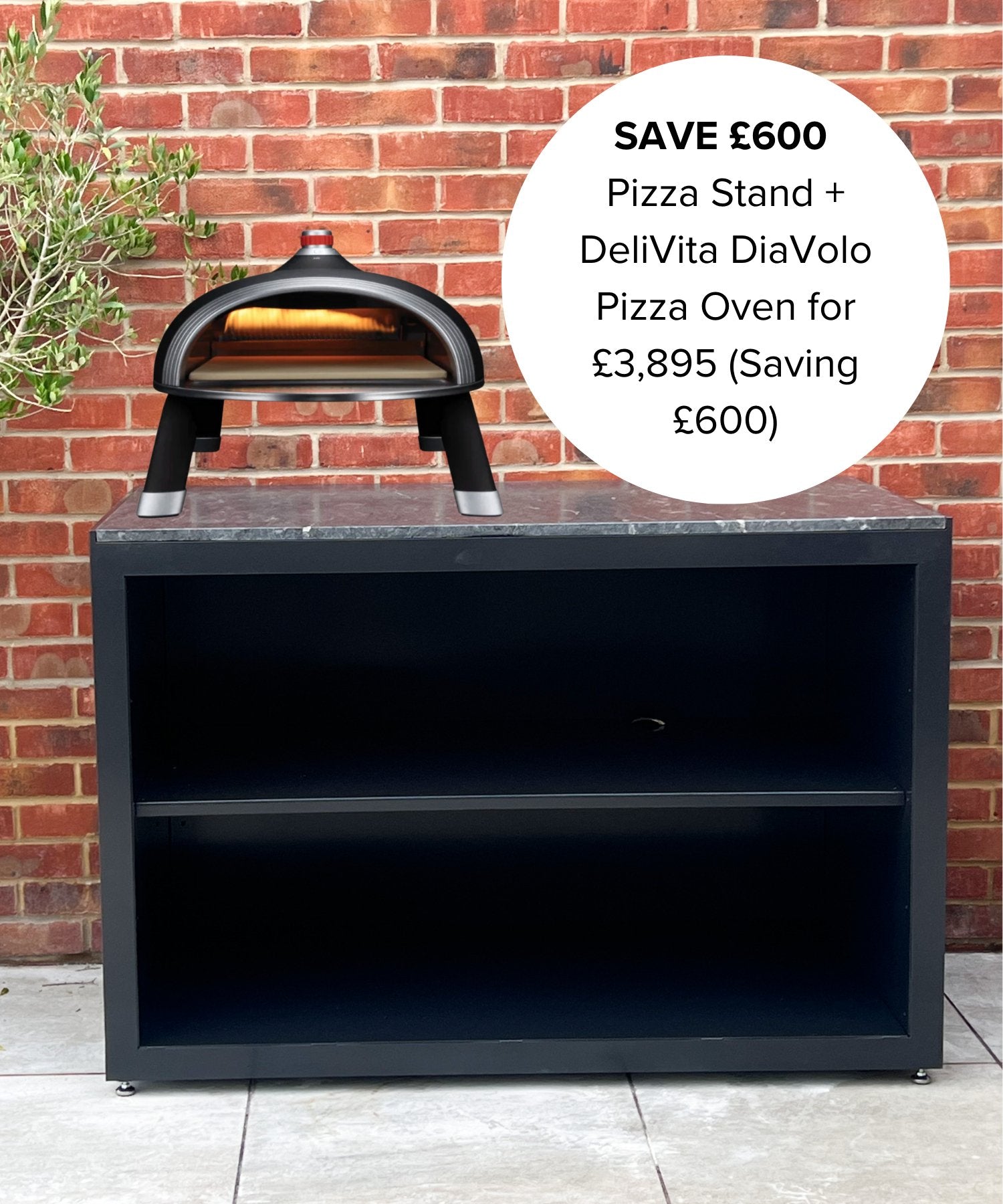 Pizza Stand Unit + Delivita Pizza Oven - The Outdoor Kitchen Company Ltd